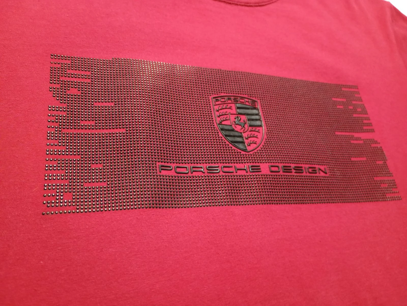 Camiseta com Logo Porsche Design Vintage Vermelha Tamanho G – photo 4